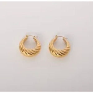 Small Croissant Hoop Earrings